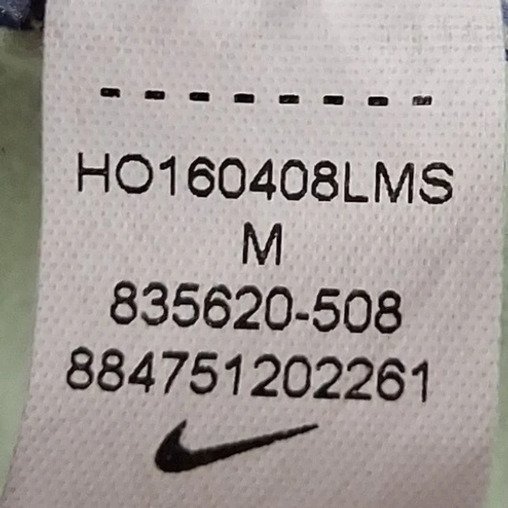 Nike Pro Dri-FIT Leggings Womens Medium Purple Green Palm Print 835620 Yoga Gym